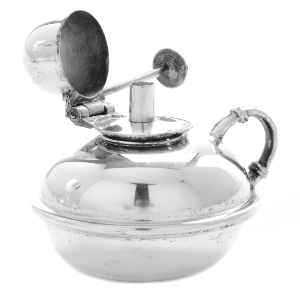 Silver Plate Egg Coddler with Pairpoint Burner Assembly