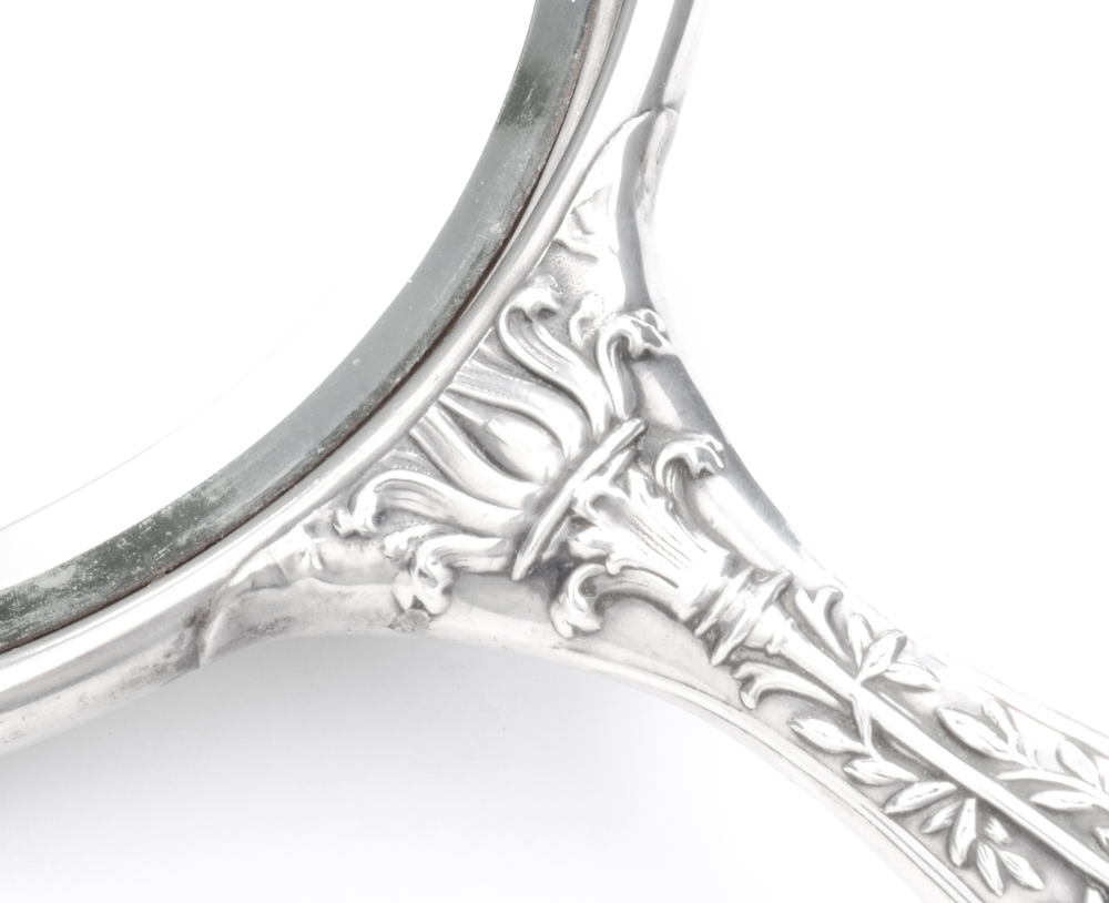 Antique Mauser Manufacturing Co. Sterling Silver Hand Mirror