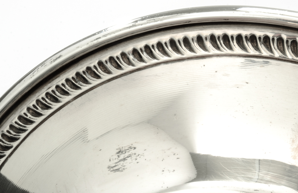 Hamilton Weighted Sterling Compote and Towle Bud Vase