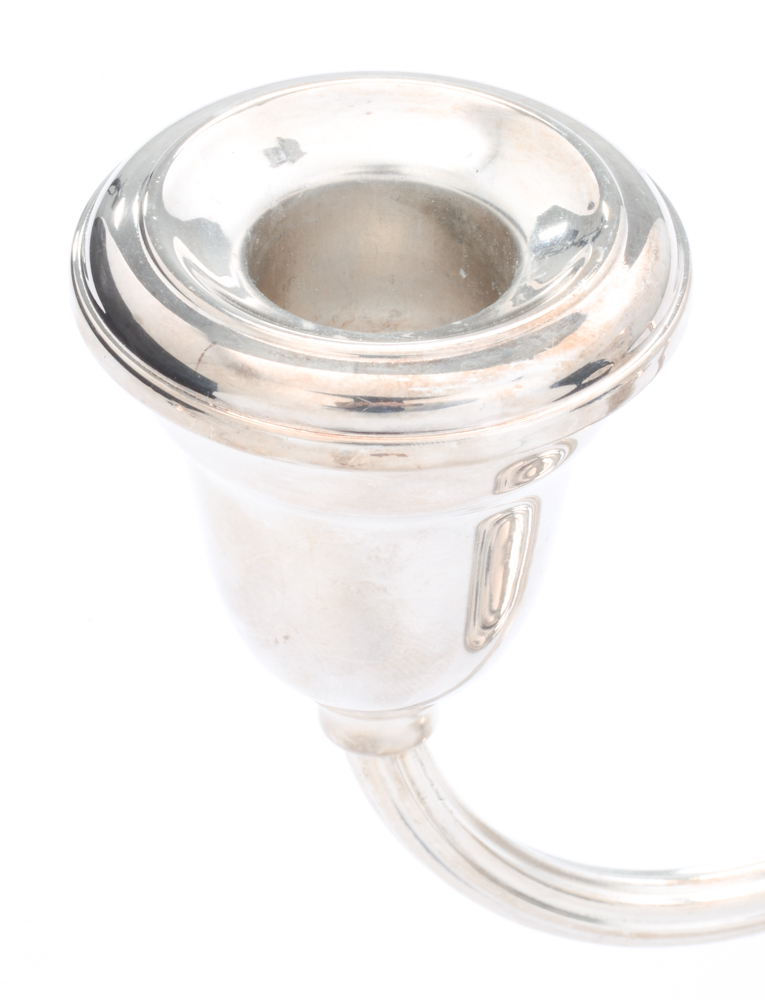 Gorham Weighted Sterling Candelabrum and Candleholders