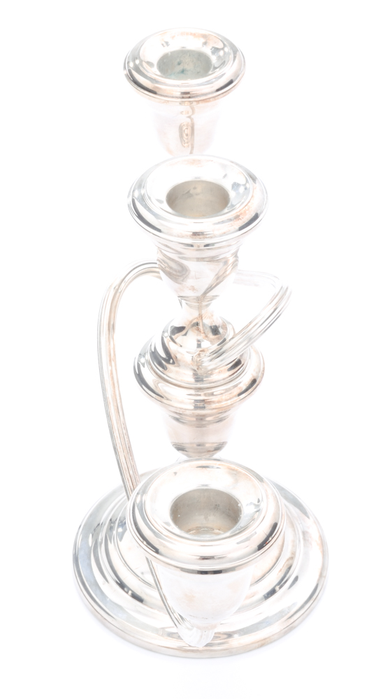 Gorham Weighted Sterling Candelabrum and Candleholders