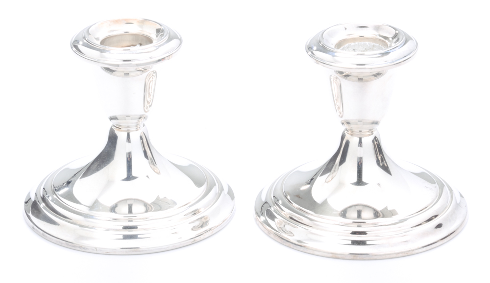 Gorham Weighted Sterling Candelabrum and Candleholders