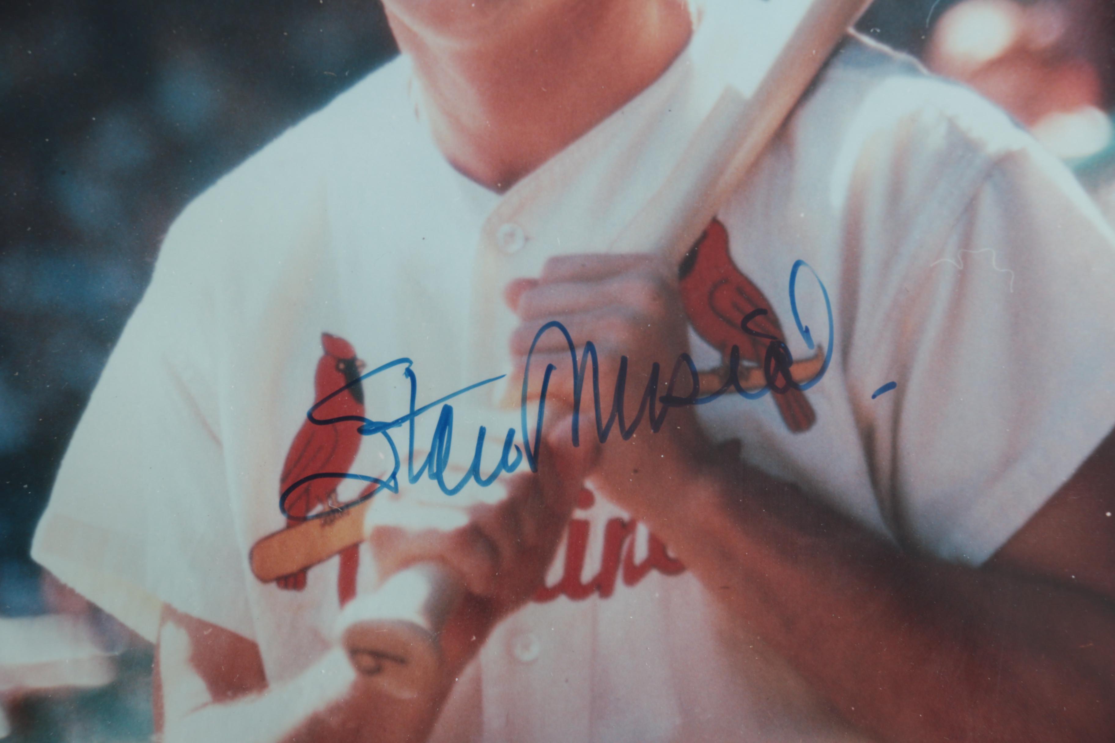 Stan Musial Autographed Plaque