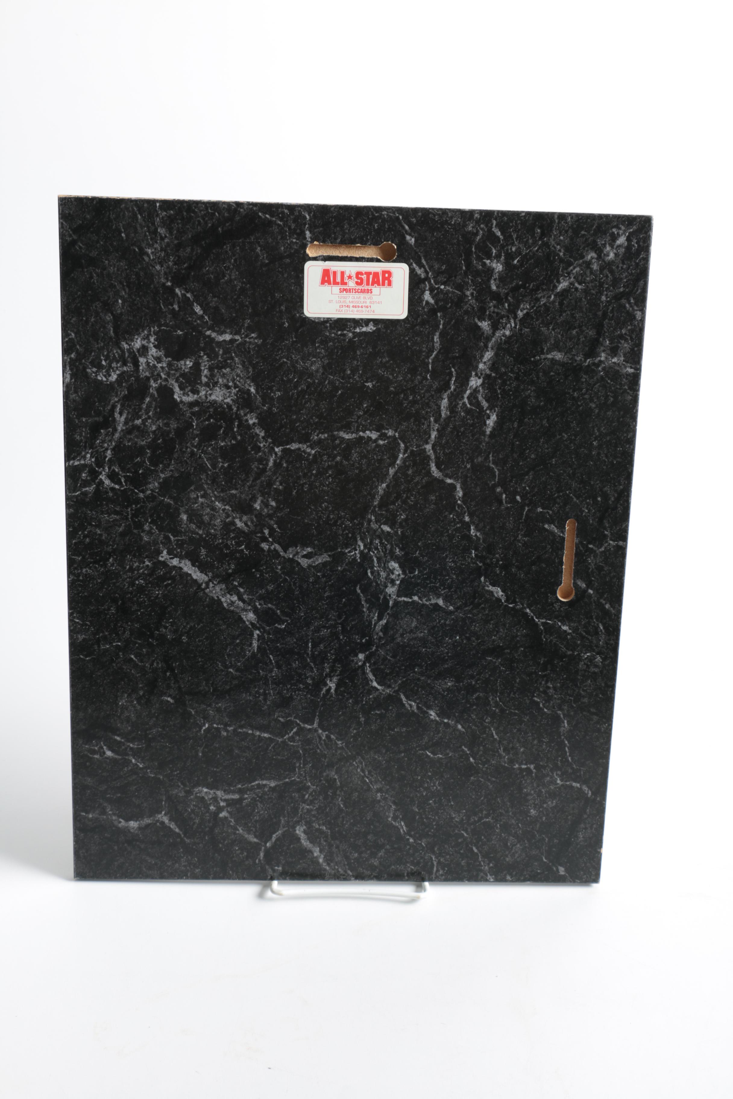 Stan Musial Autographed Plaque