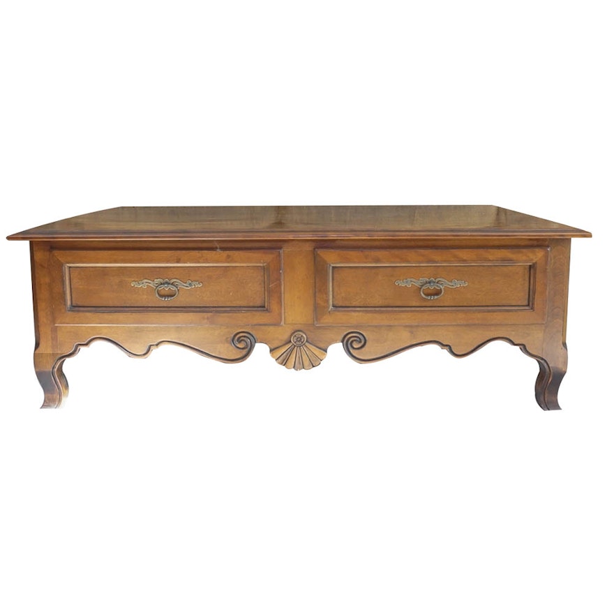 French Provincial Style Coffee Table by Ethan Allen