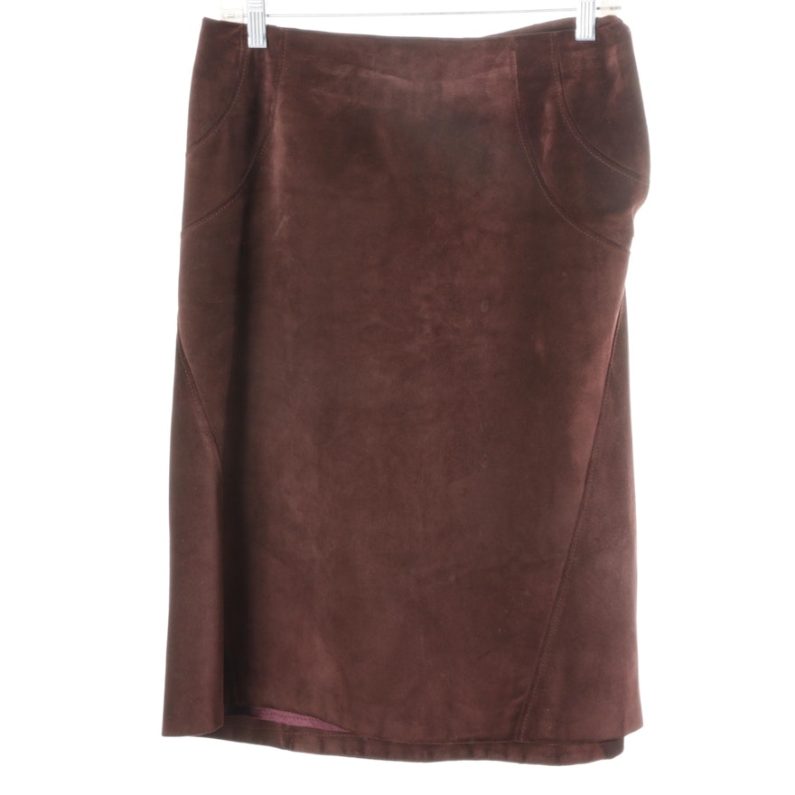 Valentino Suede Skirt