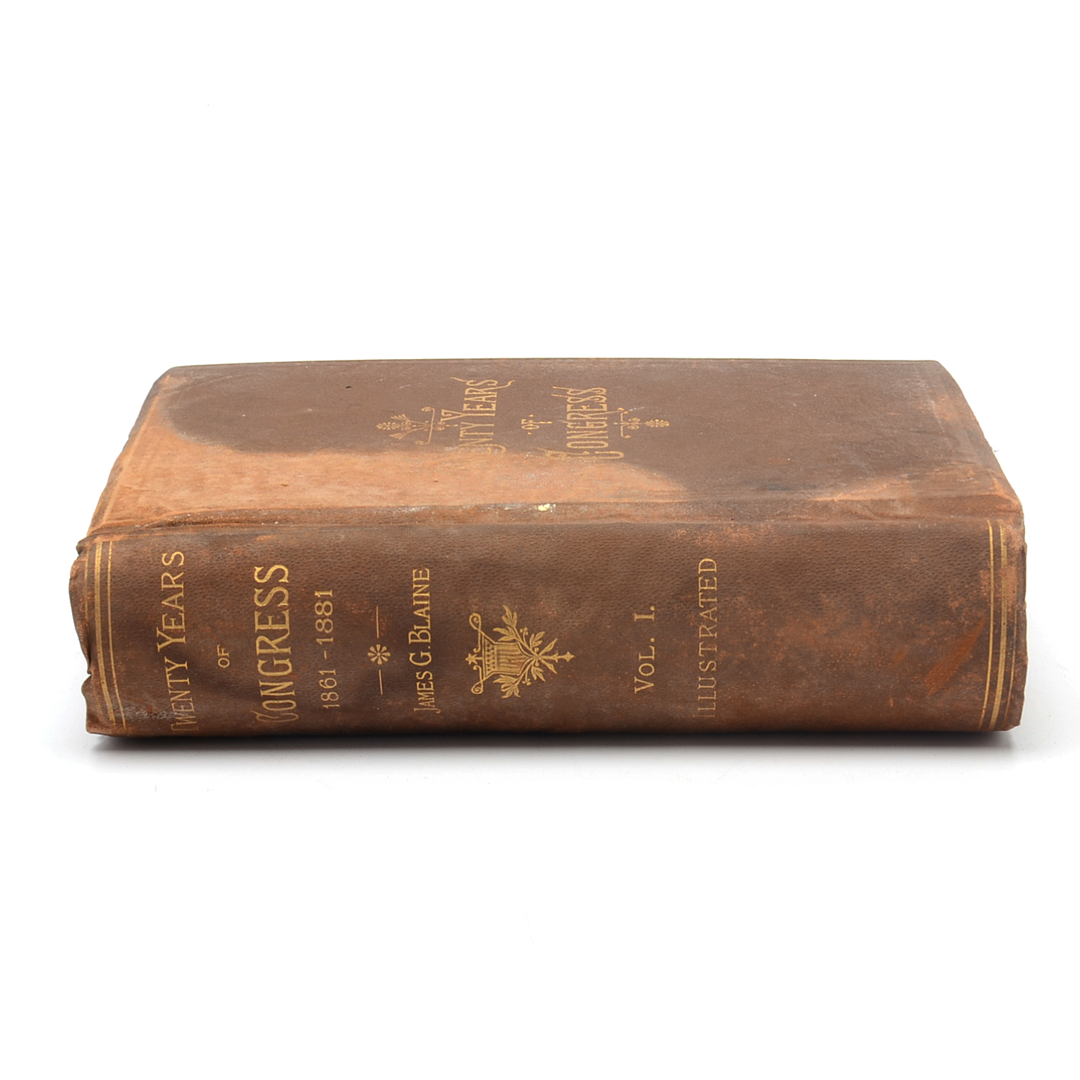 Antique Book Chronicling the US Congress Between 1861 and 1881