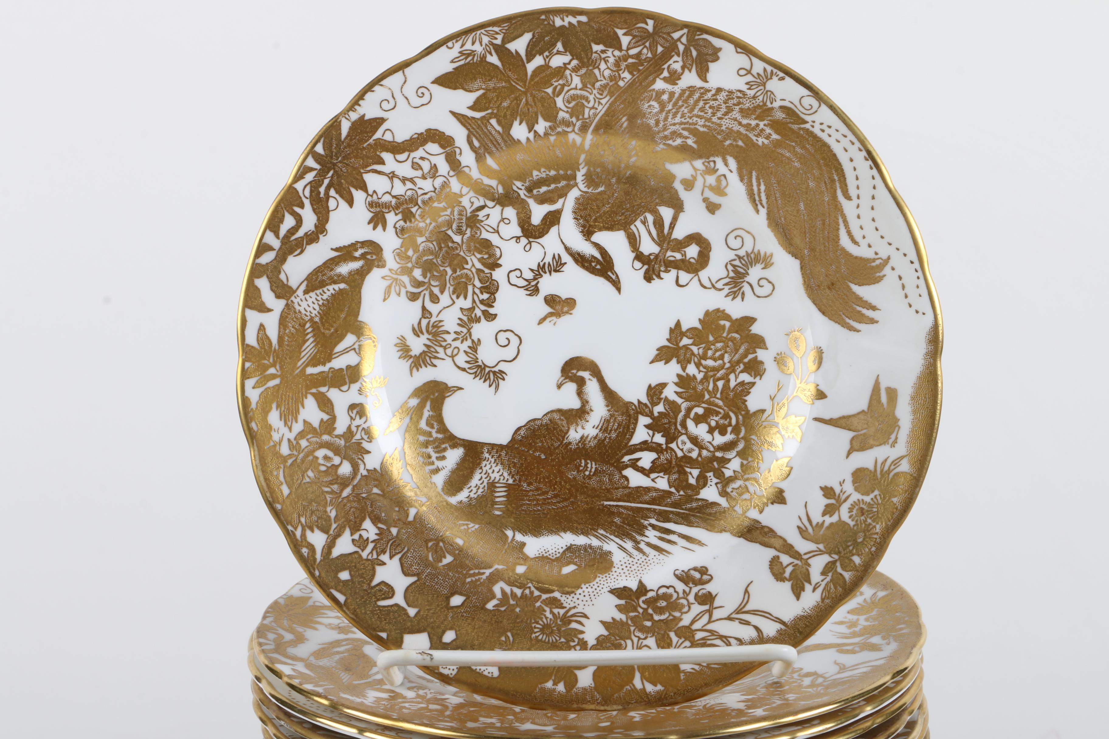 Royal Crown Derby "Gold Aves" Bone China Tableware