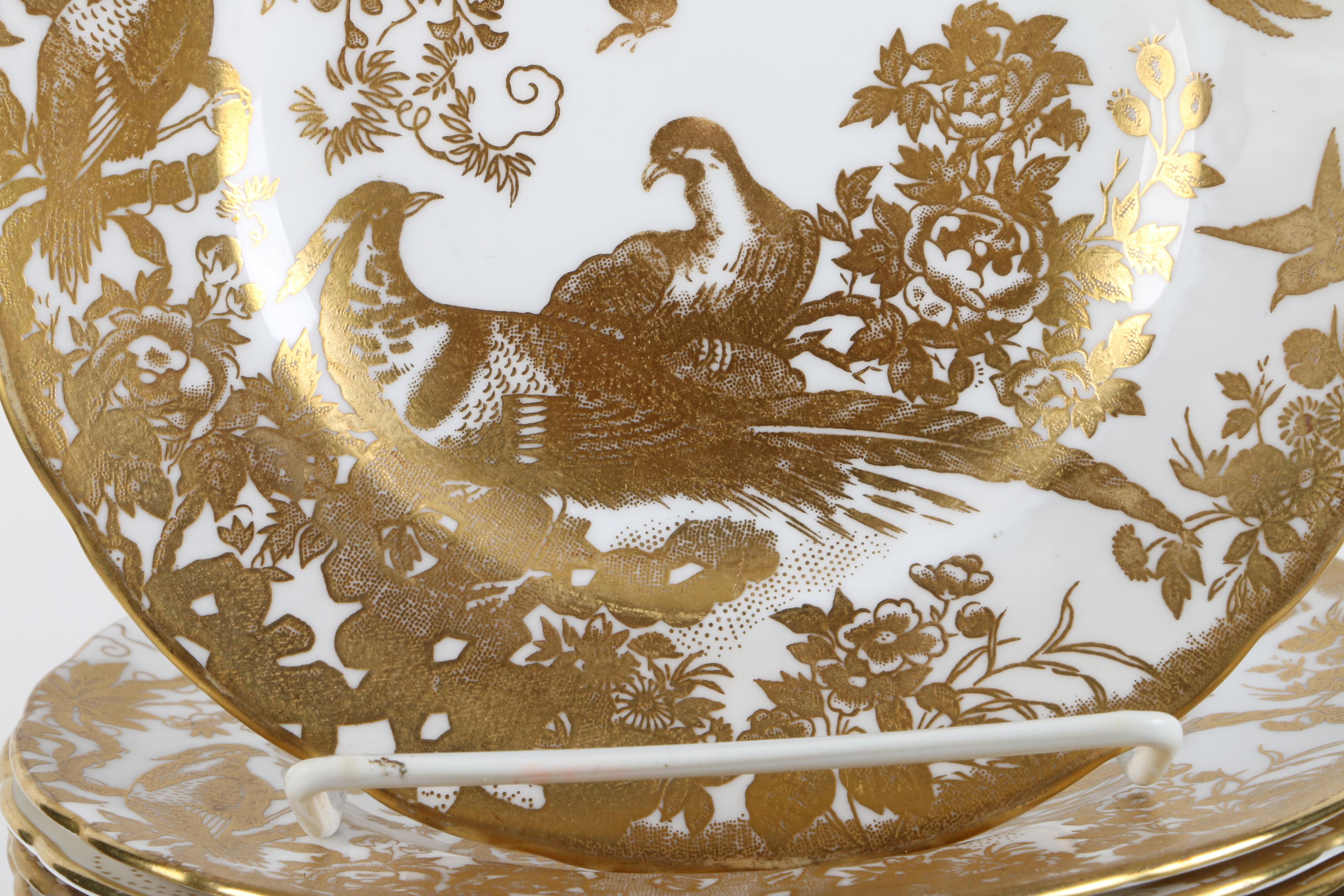 Royal Crown Derby "Gold Aves" Bone China Tableware