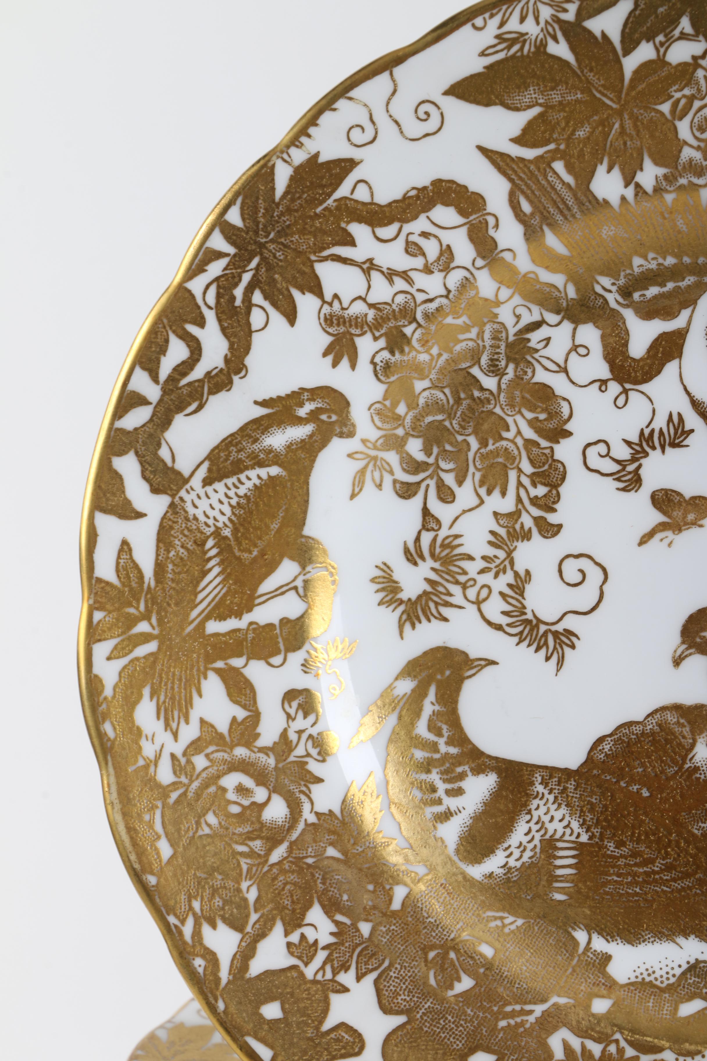 Royal Crown Derby "Gold Aves" Bone China Tableware