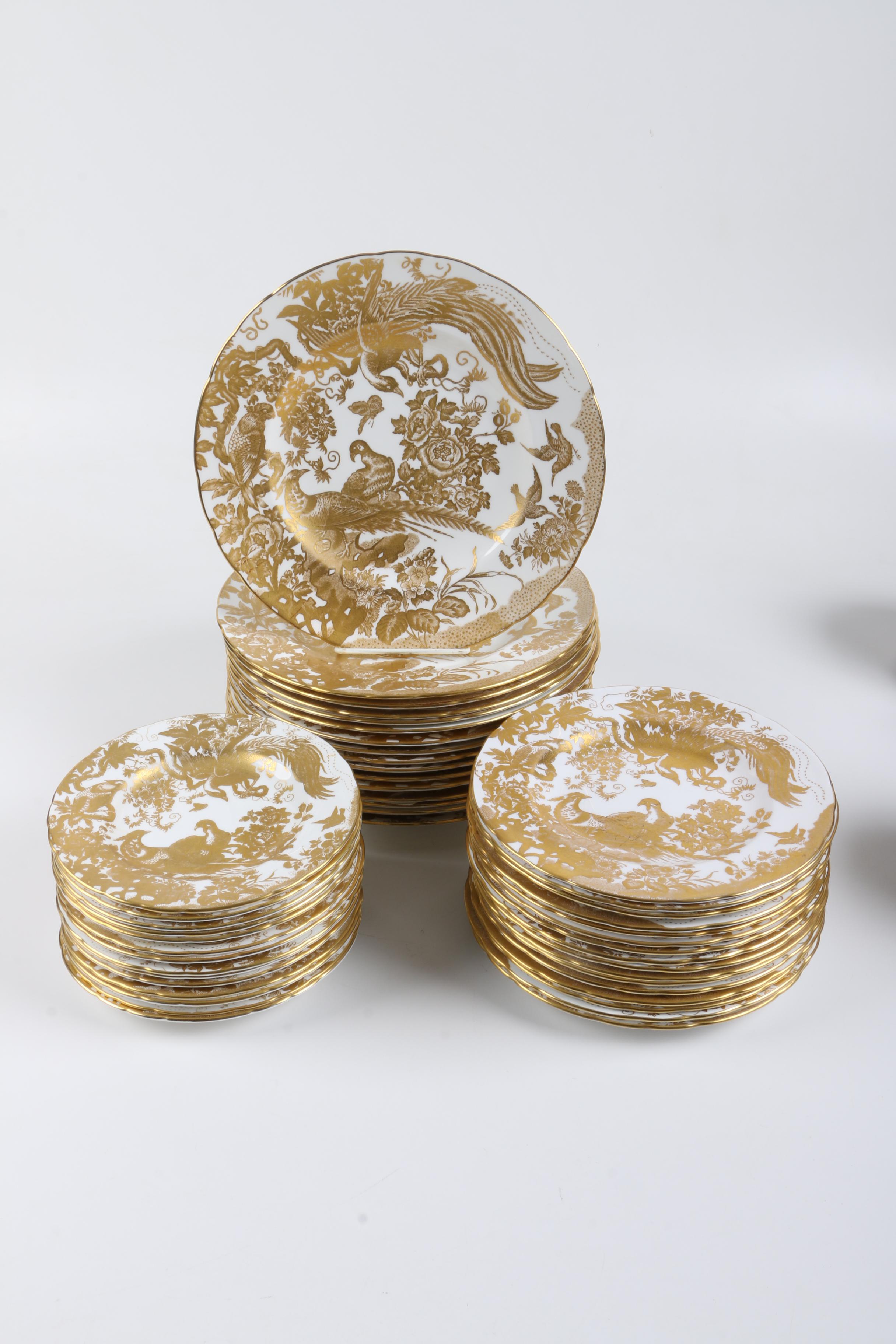 Royal Crown Derby "Gold Aves" Bone China Tableware