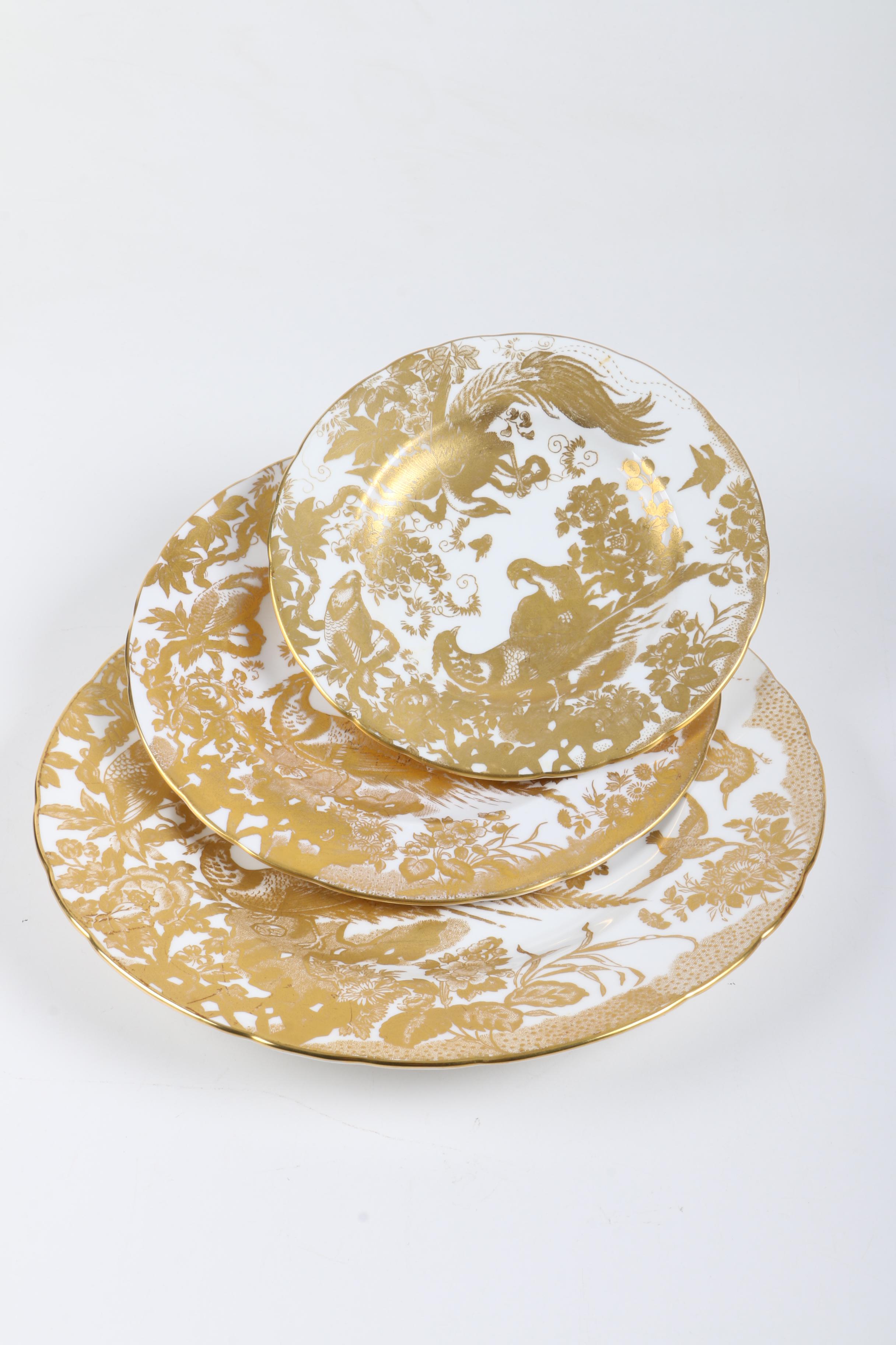 Royal Crown Derby "Gold Aves" Bone China Tableware