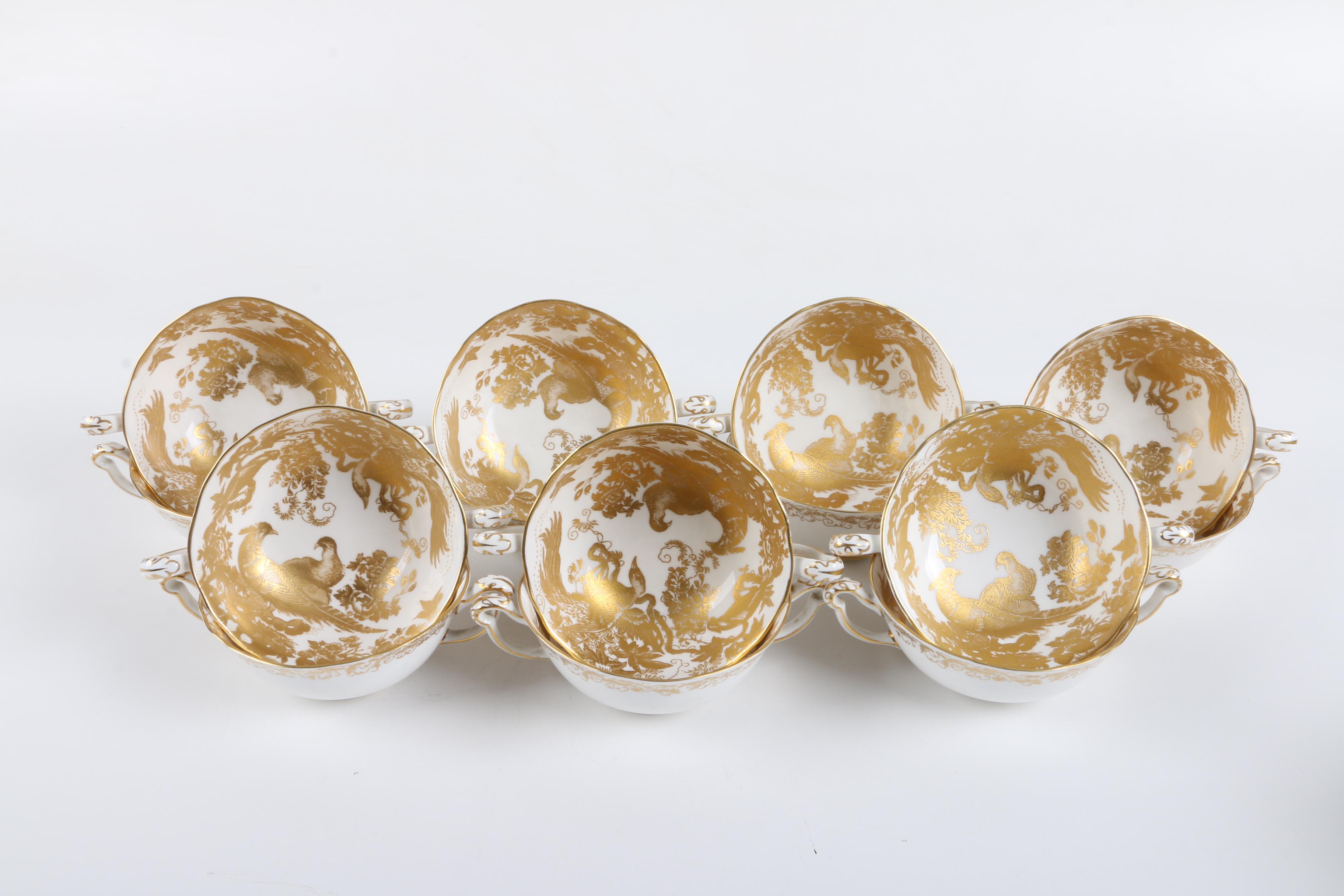 Royal Crown Derby "Gold Aves" Bone China Tableware