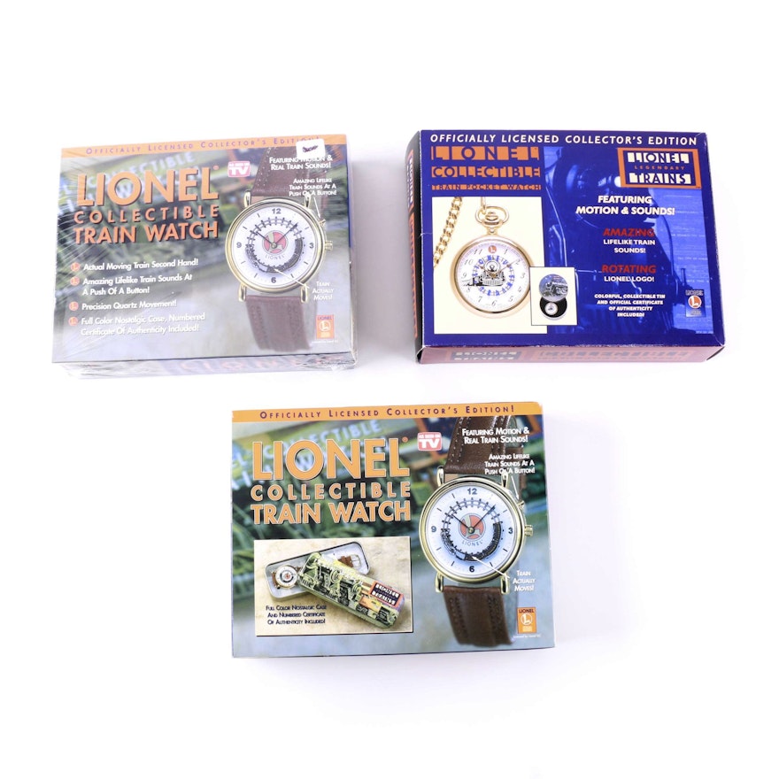 Lionel Collectible Train Watches With Original boxes