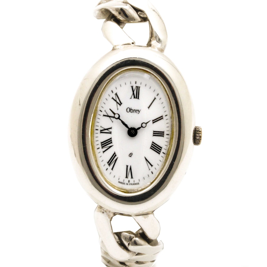 Obrey Sterling Silver French Made Wristwatch