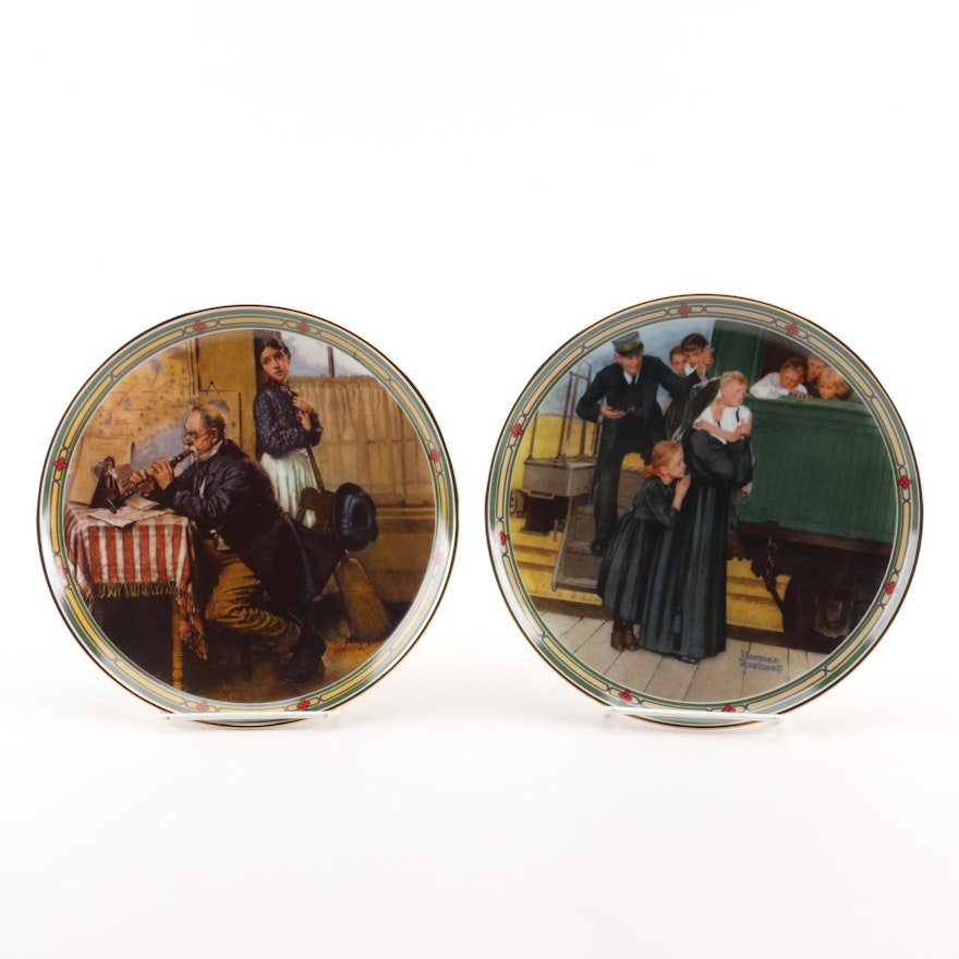 Norman Rockwell Plates by Edwin Knowles China Co.