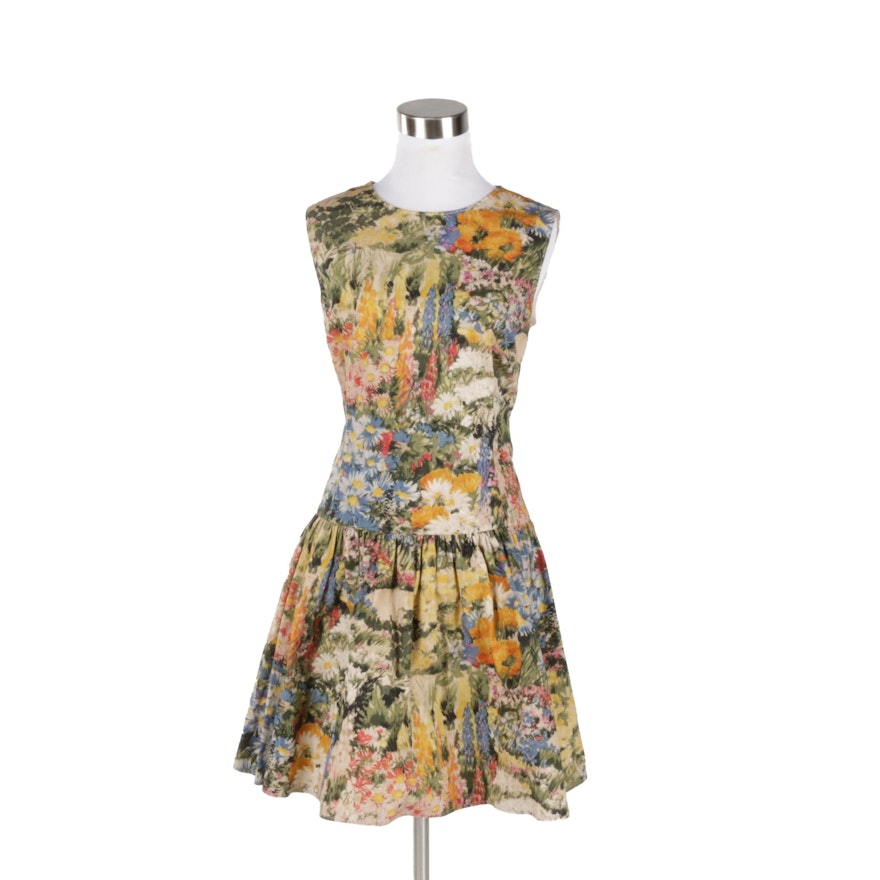 Red Valentino Sleeveless Floral Dress