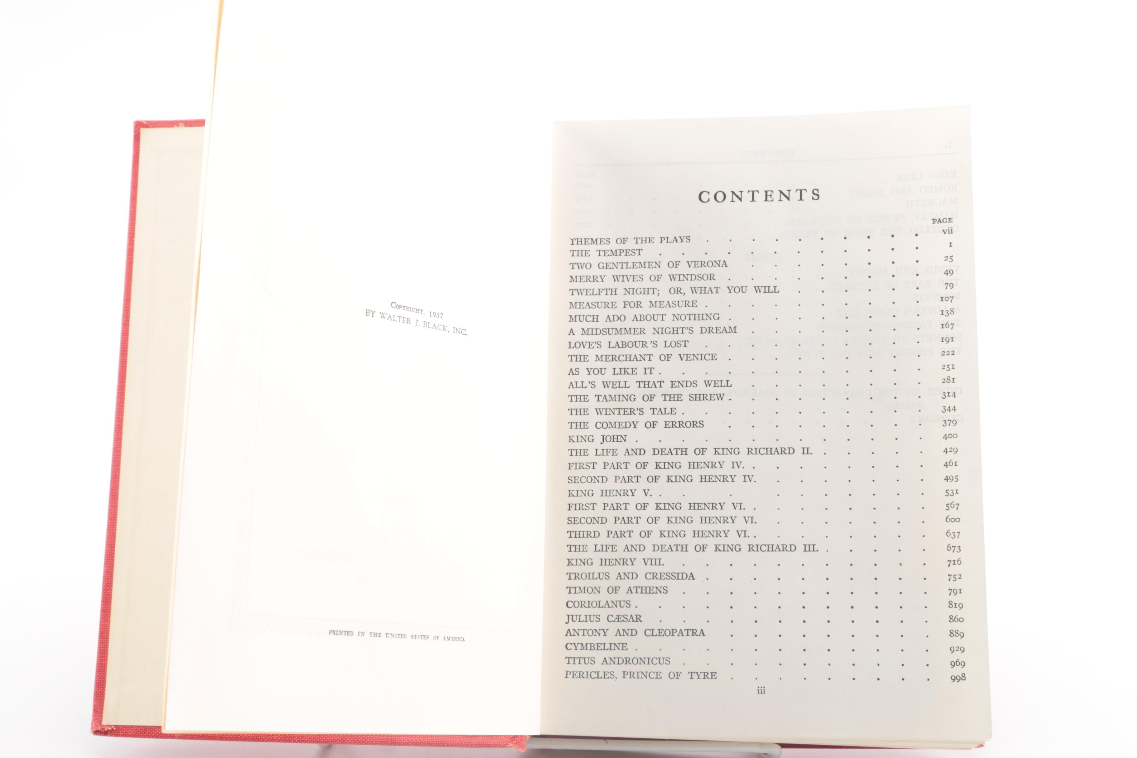 Black's Readers Service Company "The Works of" Book Set