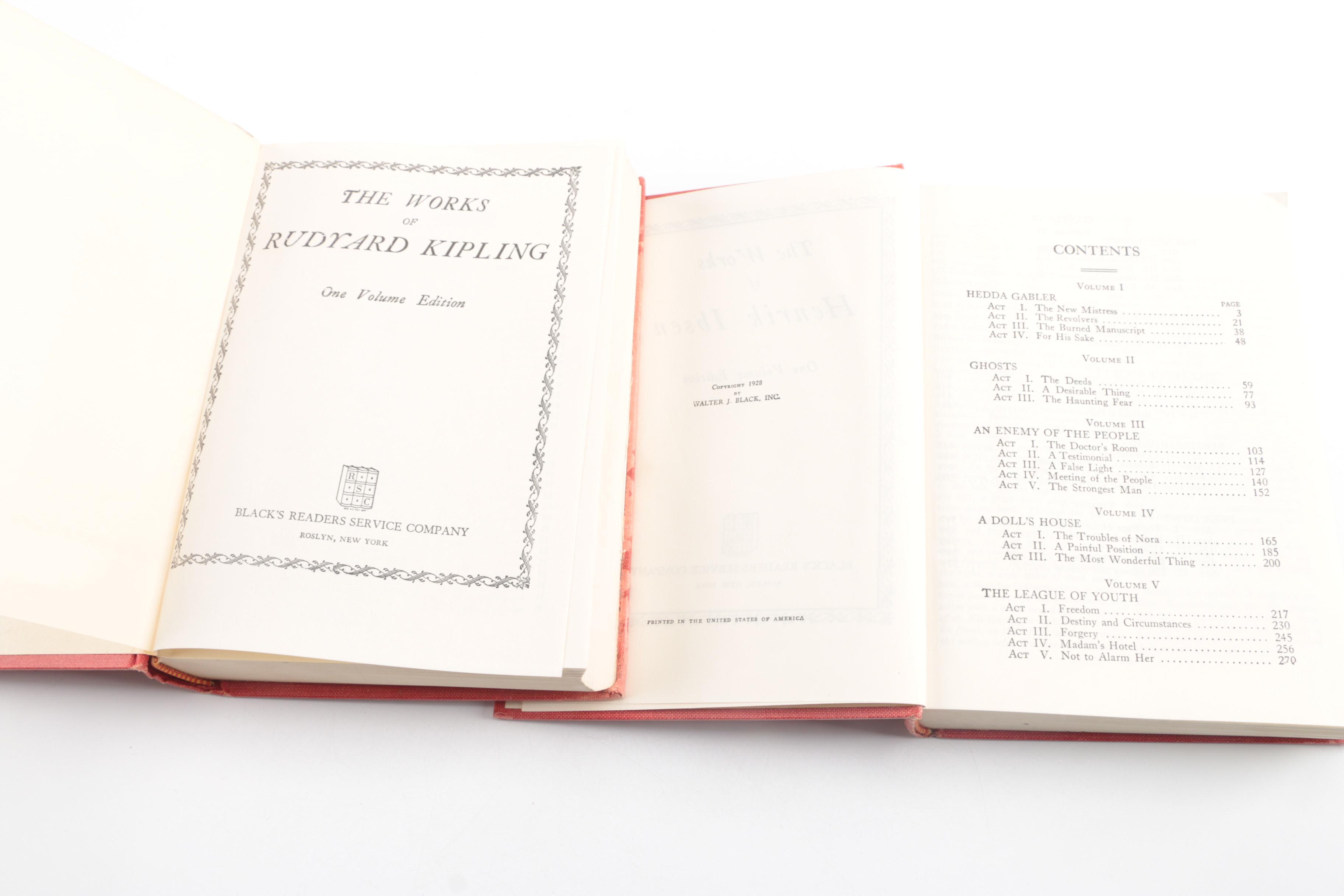 Black's Readers Service Company "The Works of" Book Set