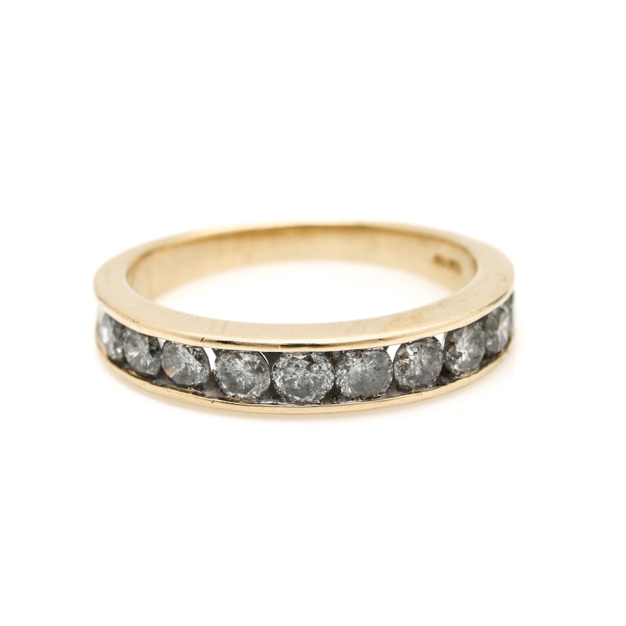 14K Yellow Gold 1.00 CTW Diamond Ring