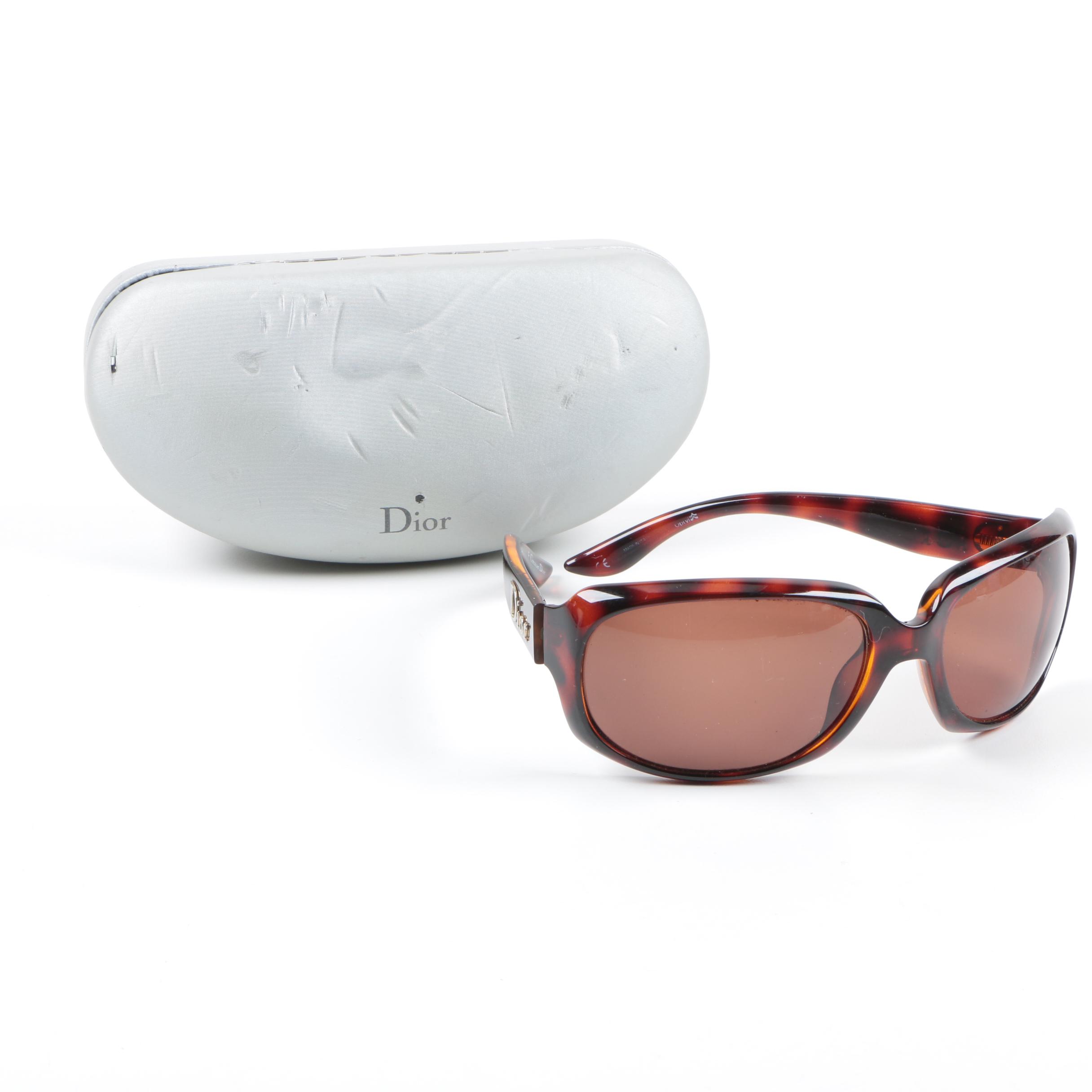 Dior Tortoiseshell Style Sunglasses