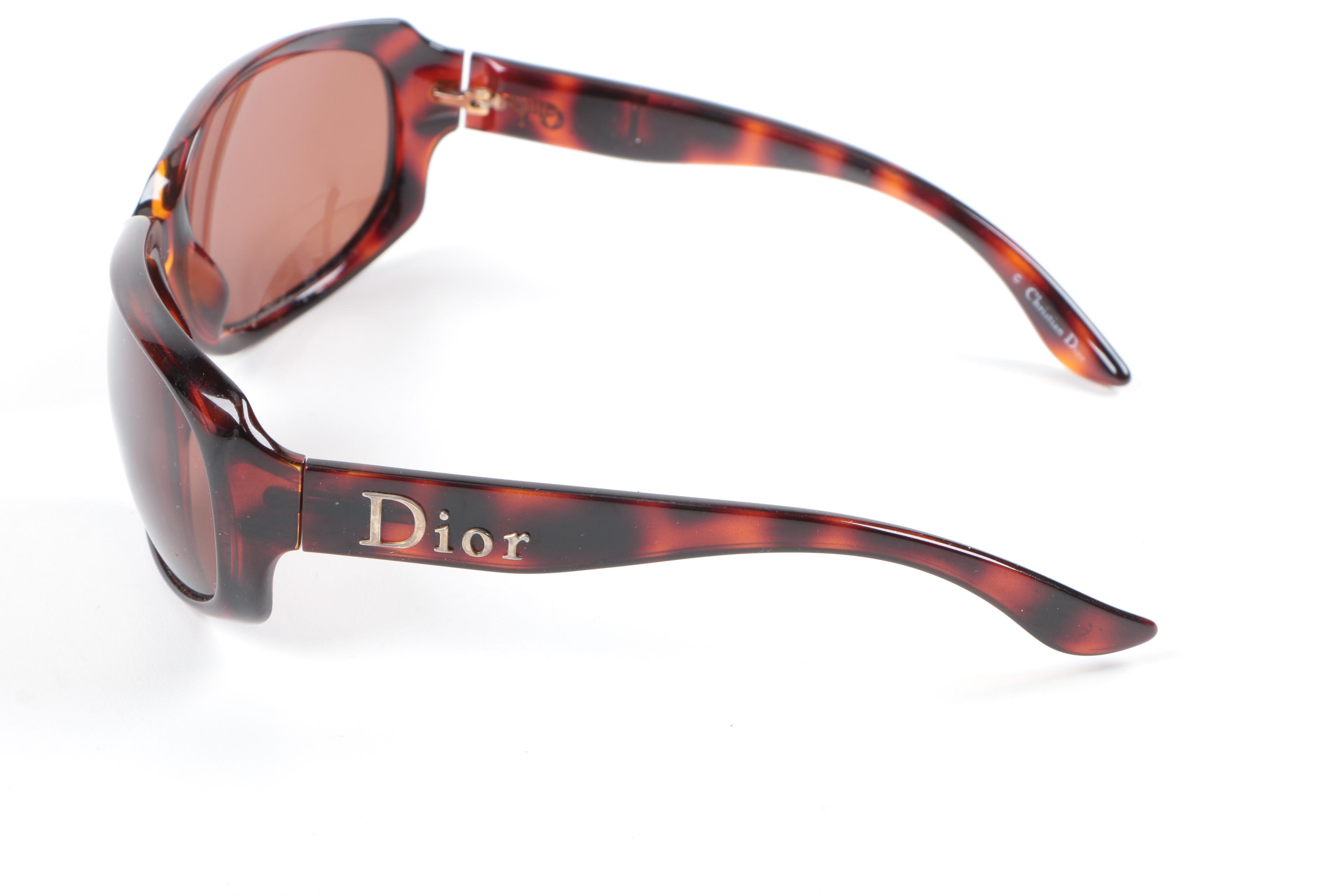 Dior Tortoiseshell Style Sunglasses