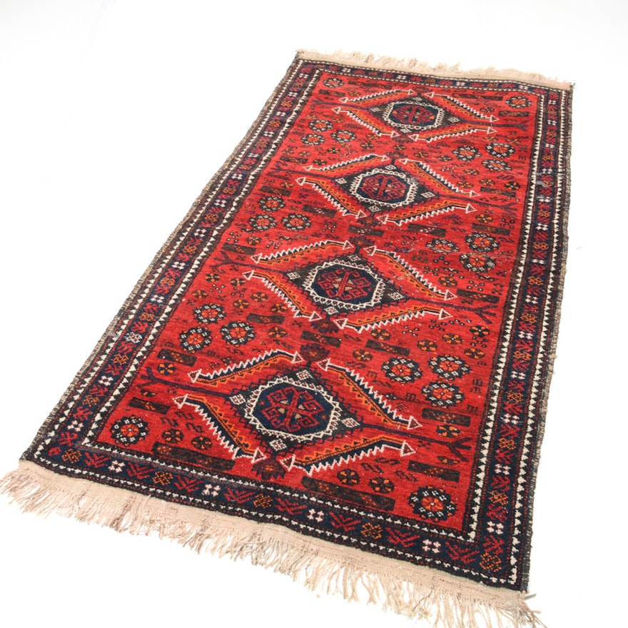 3' x 7' Semi-Antique Persian Baluch Rug