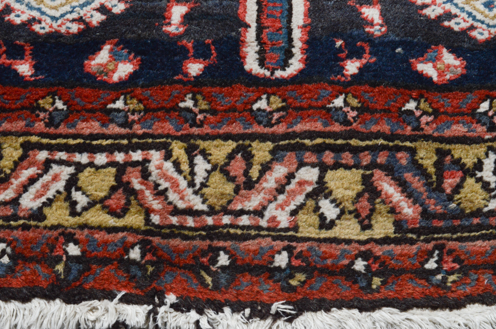 3' x 14' Semi-Antique Hand-Knotted Persian Heriz Pictorial Runner