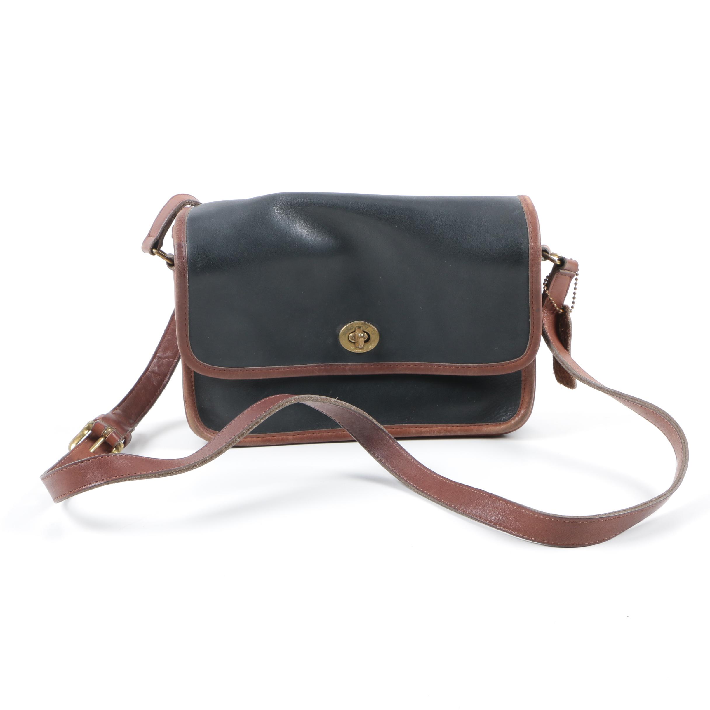 Vintage Coach Leather Crossbody Bag
