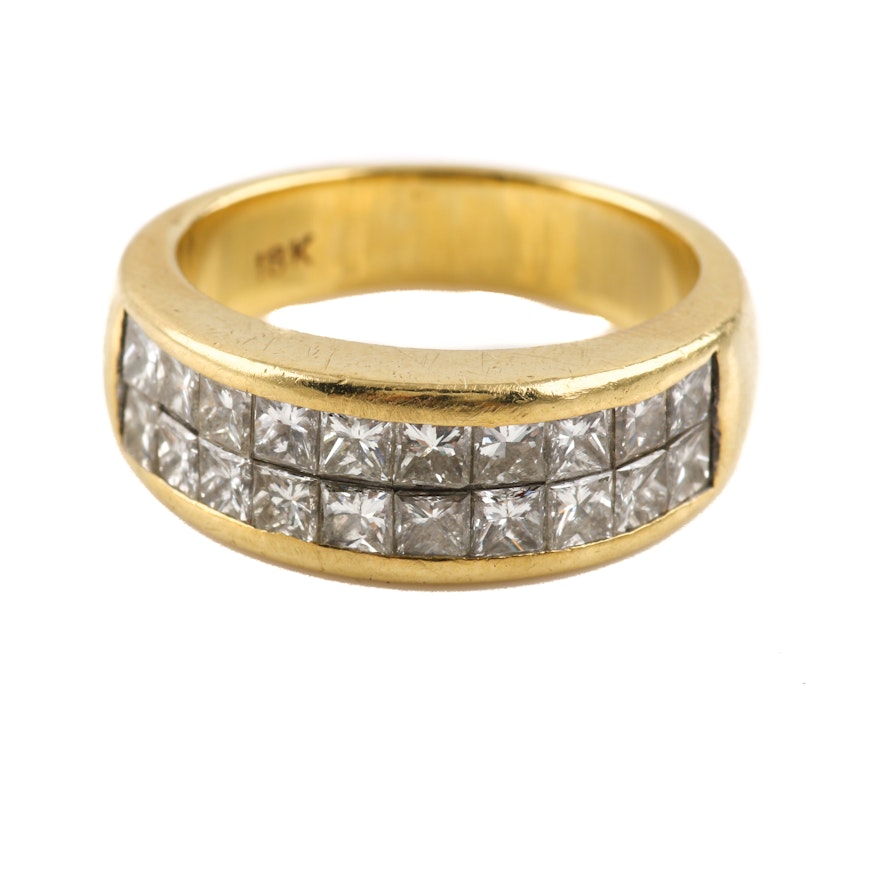 18K Yellow Gold 2.00 CTW Diamond Ring