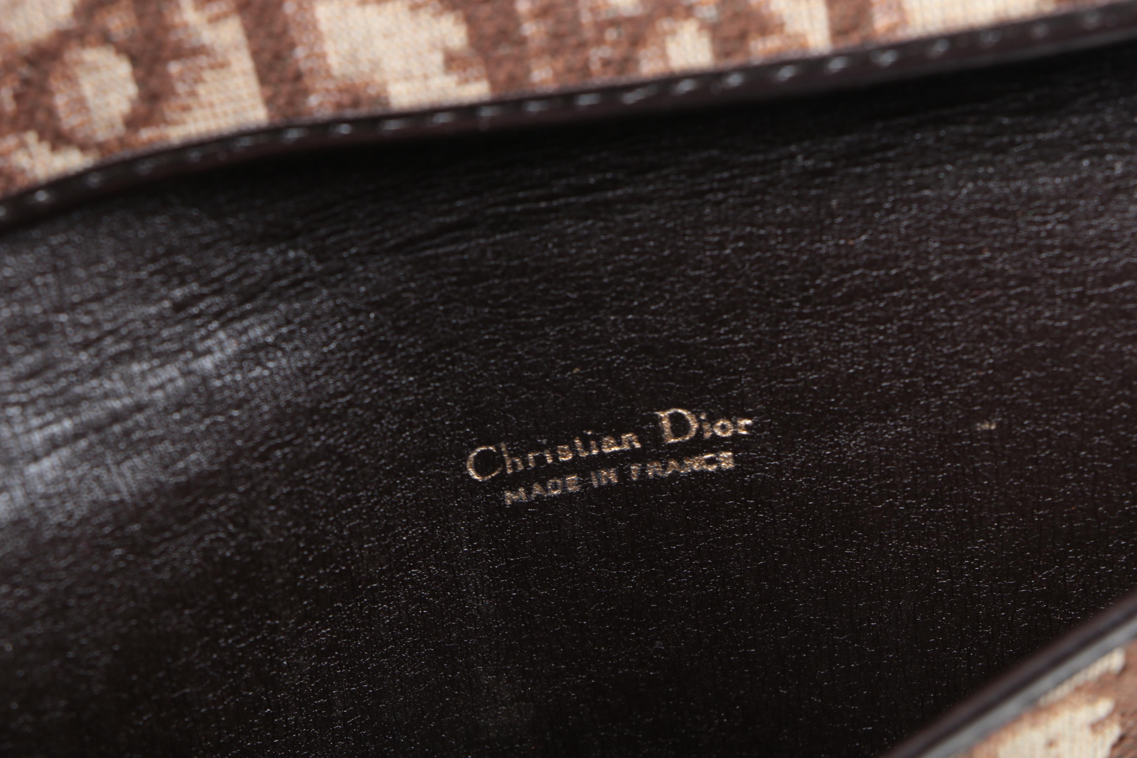 Christian Dior Monogram Canvas and Leather Checkbook Cover