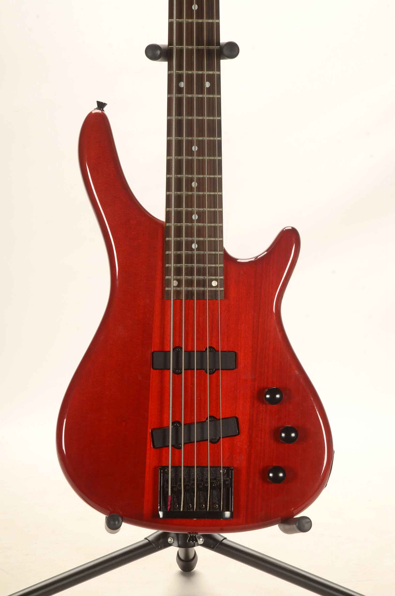Stellar Red 5-String Bass Guitar