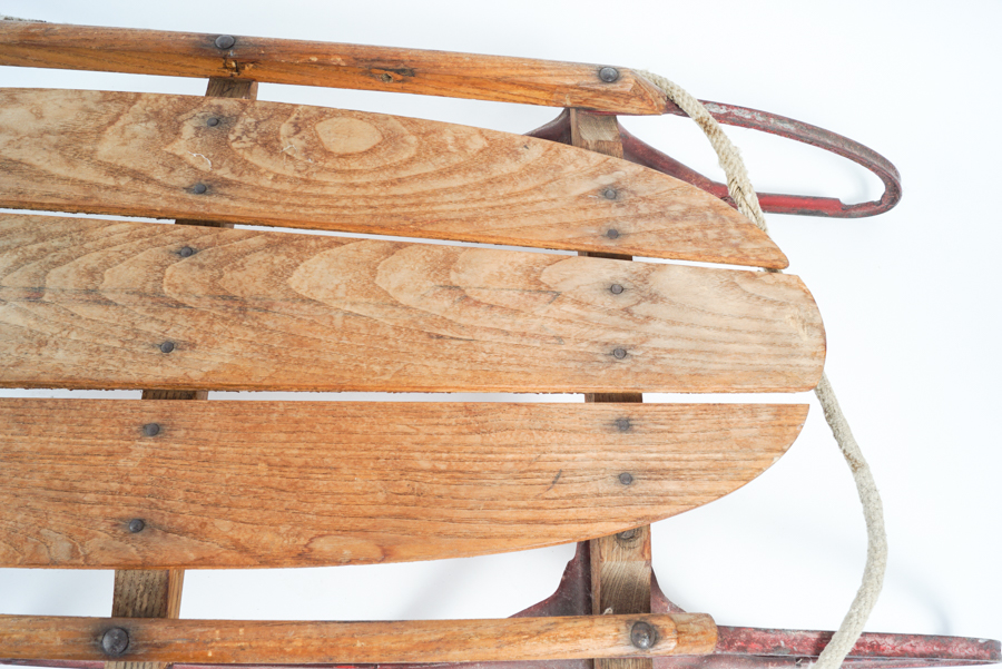 Vintage Wooden Flexible Flyer No. 41 Airline Pilot Sled