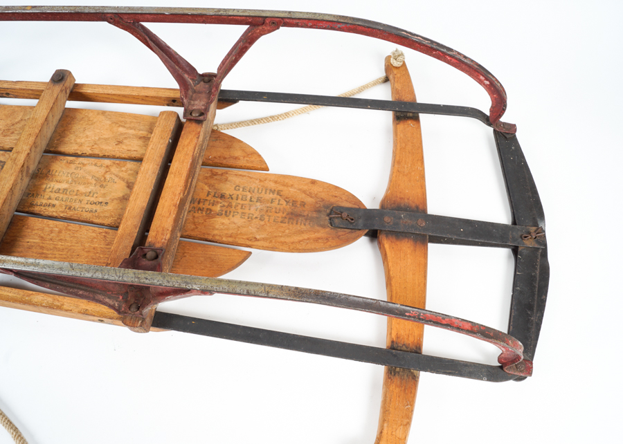 Vintage Wooden Flexible Flyer No. 41 Airline Pilot Sled