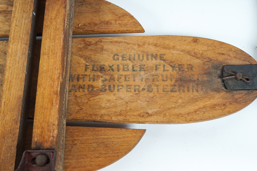 Vintage Wooden Flexible Flyer No. 41 Airline Pilot Sled