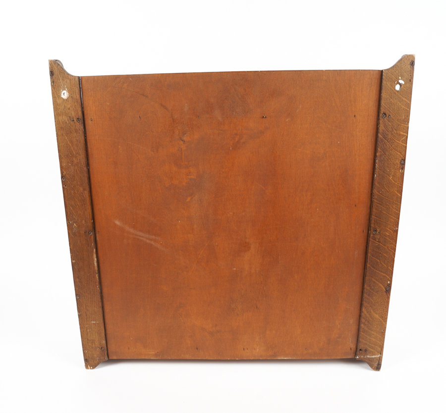 Vintage Oak Wall Mount Curio Shelf