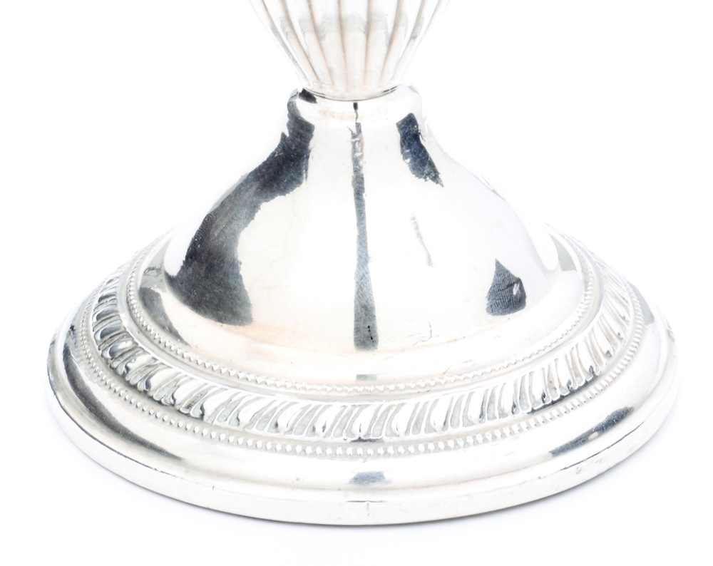 Pair of Weighted Sterling Candleholders