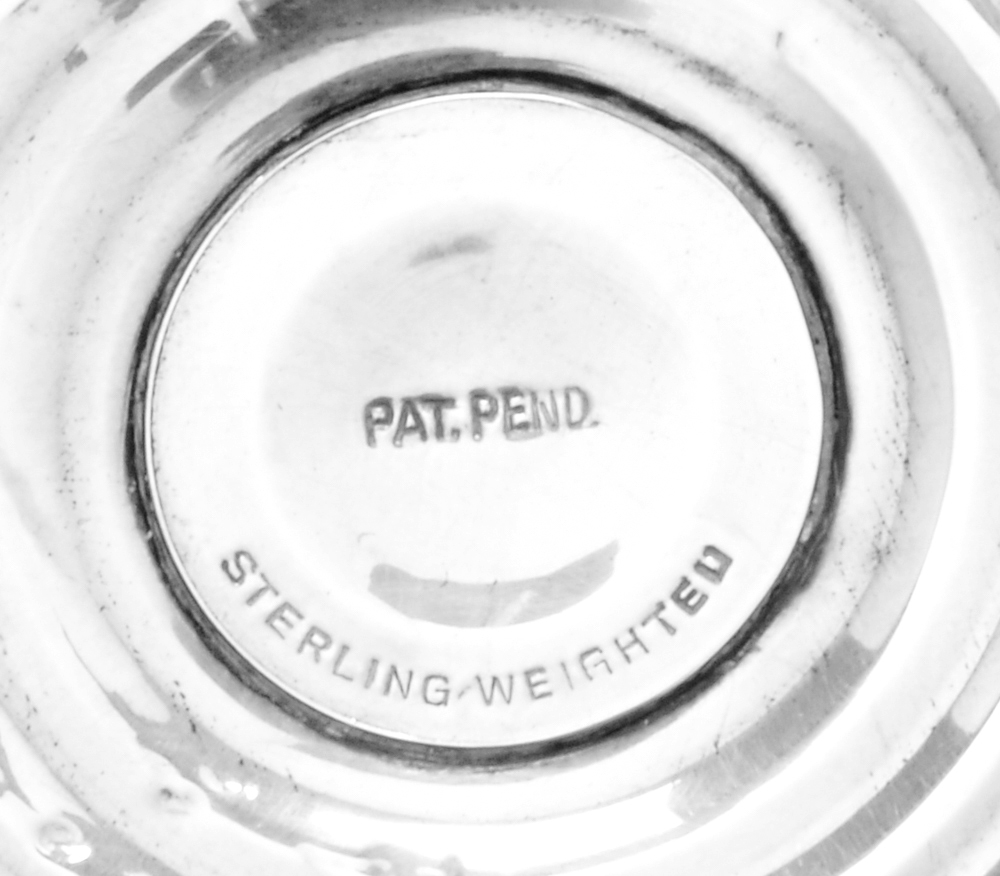 Pair of Weighted Sterling Candleholders