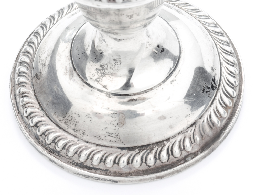 Pair of Vintage Empire Sterling Silver Candleholders