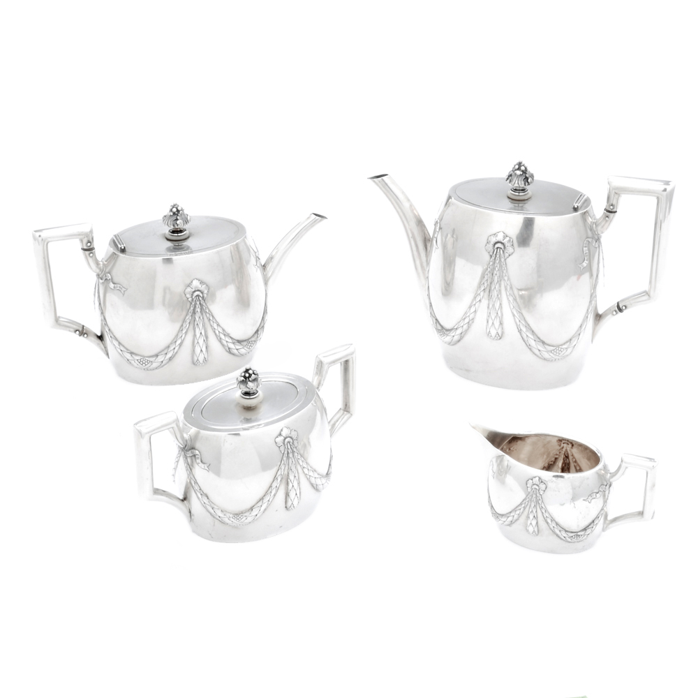 German 800 Silver Tea Service