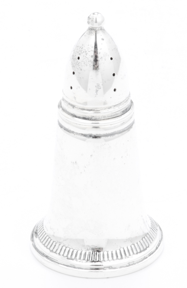 Vintage Crown Weighted Sterling Condiment Shakers