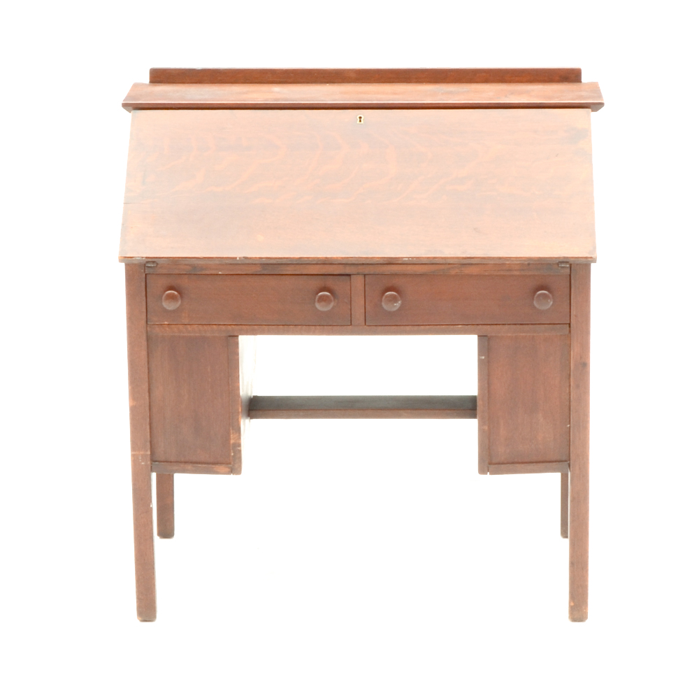 Antique L. & J.G. Stickley Drop Front Desk