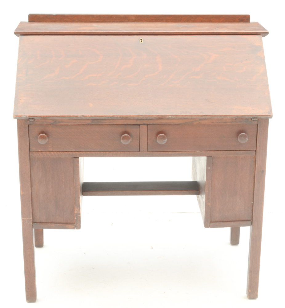 Antique L. & J.G. Stickley Drop Front Desk