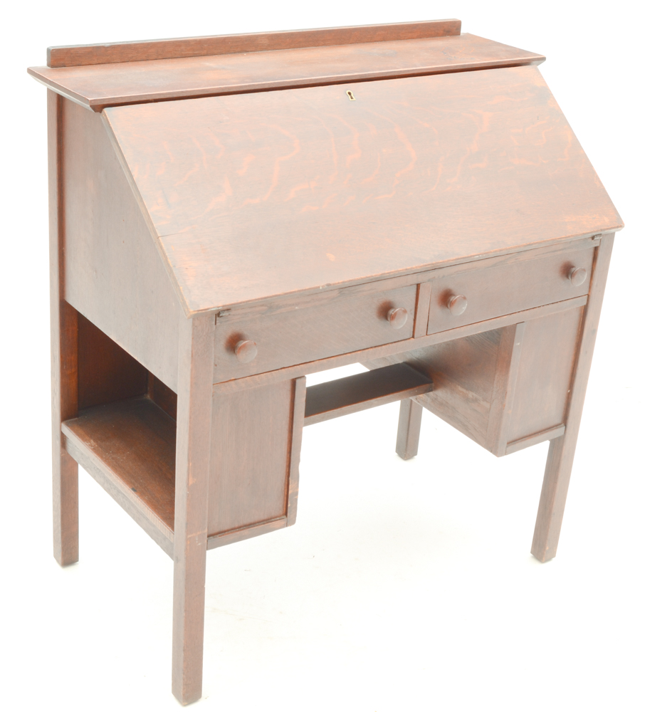 Antique L. & J.G. Stickley Drop Front Desk