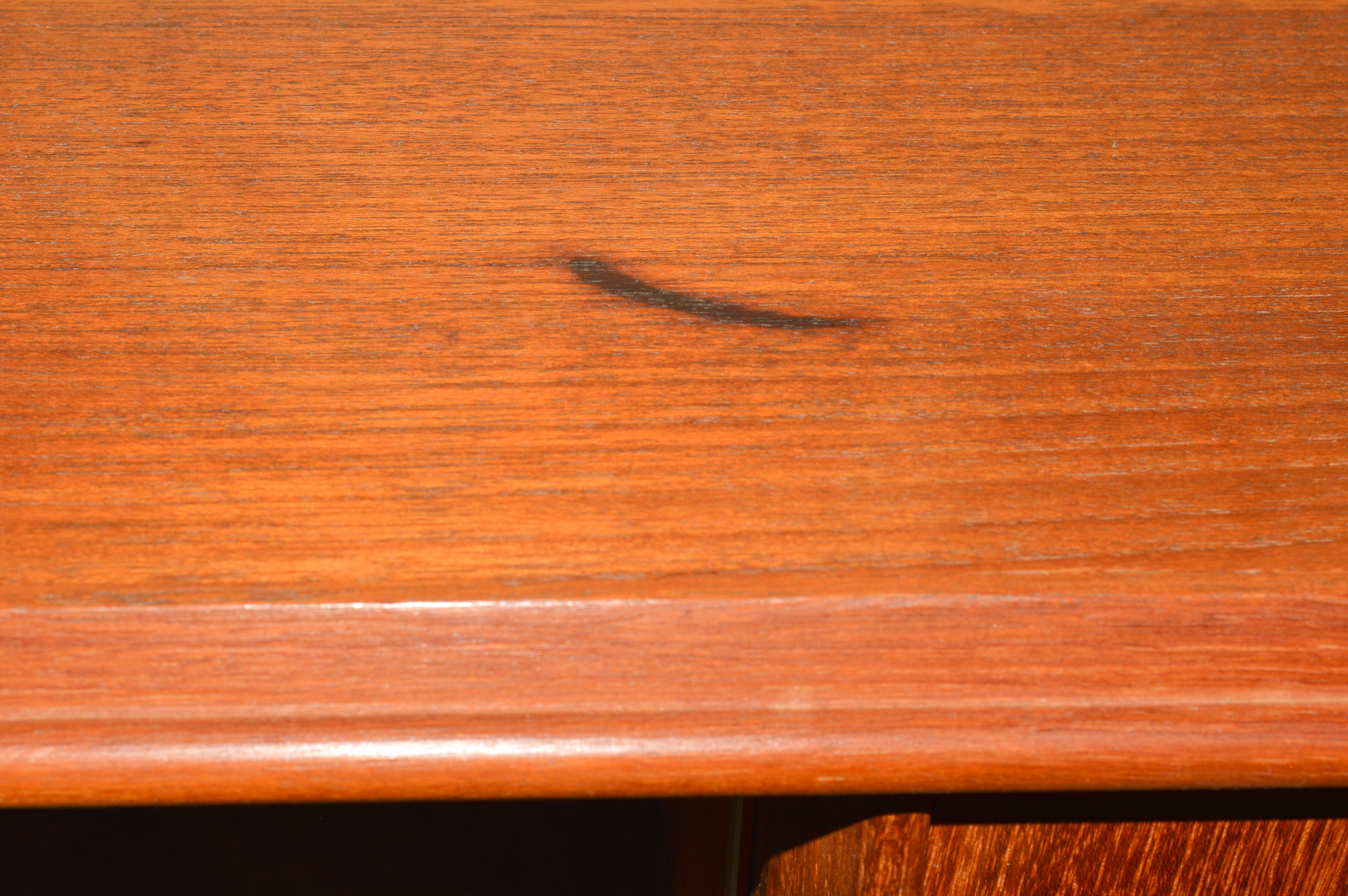 Danish Modern Brostrum Design Teak Buffet With Floating Hutch