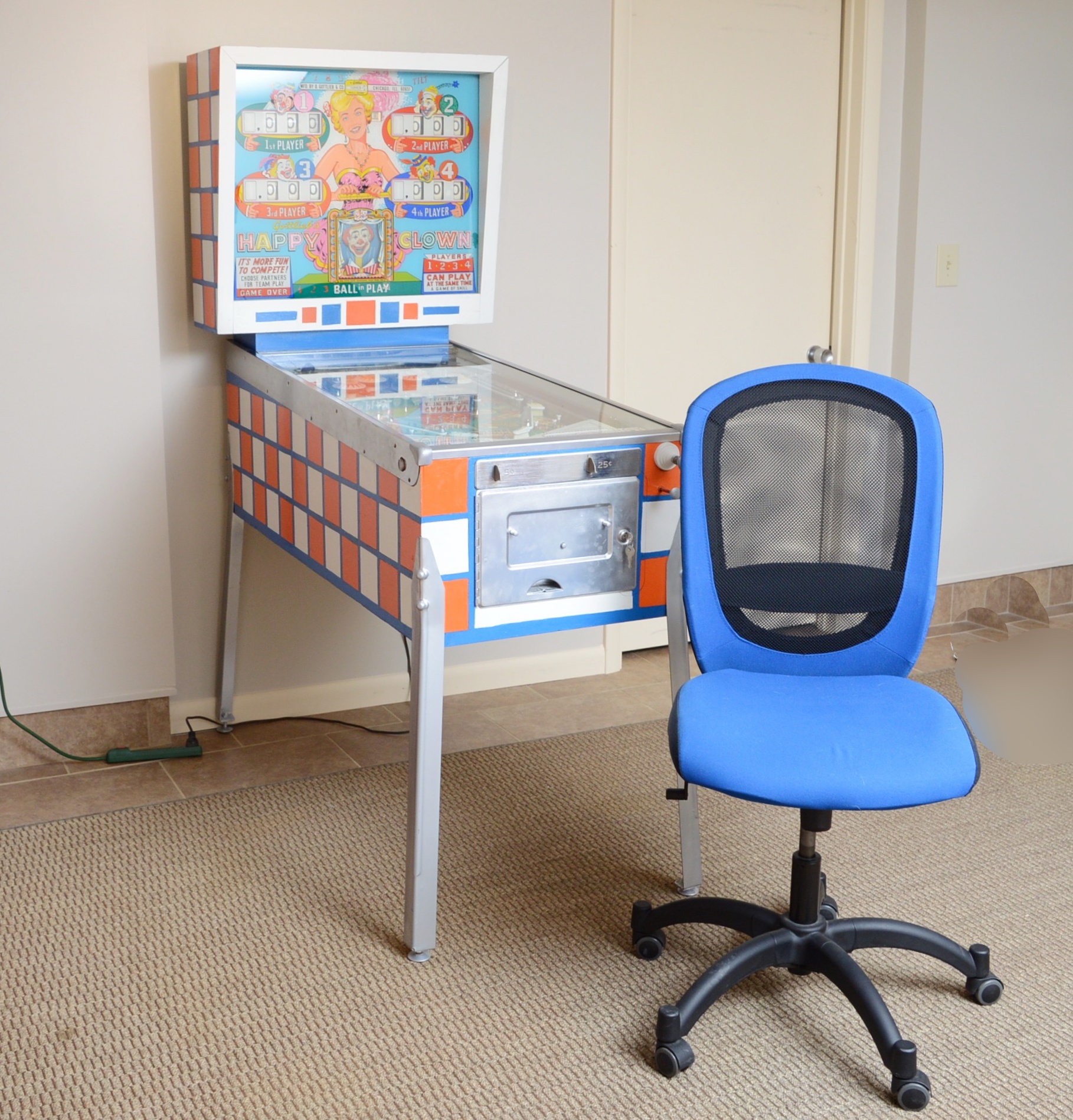 Original 1964 Gottlieb's "Happy Clown" Pinball Machine