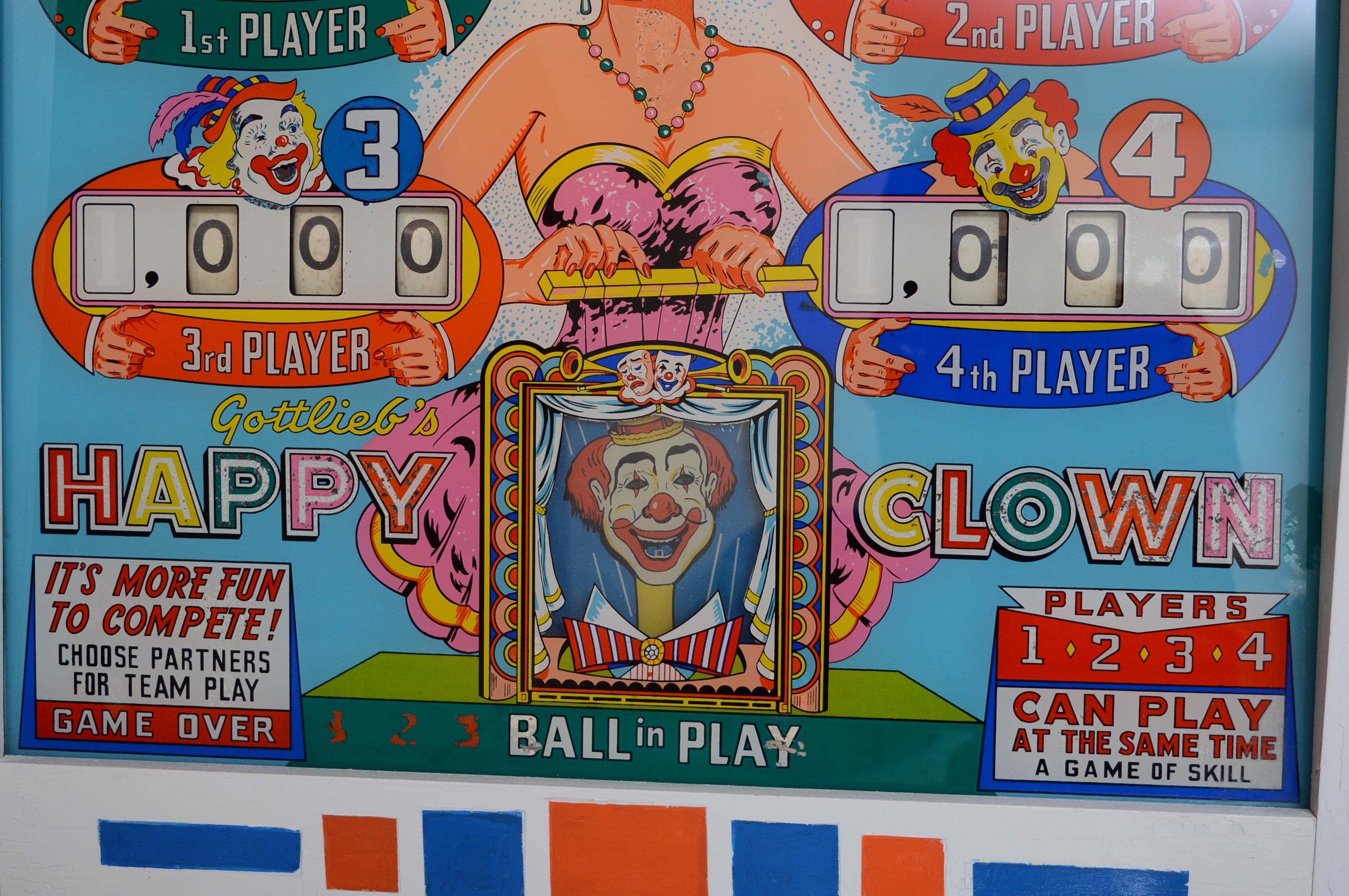 Original 1964 Gottlieb's "Happy Clown" Pinball Machine