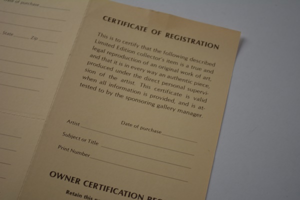 John Ruthven Limited Edition Offset Lithograph "Spring Bluebirds" With Remarque