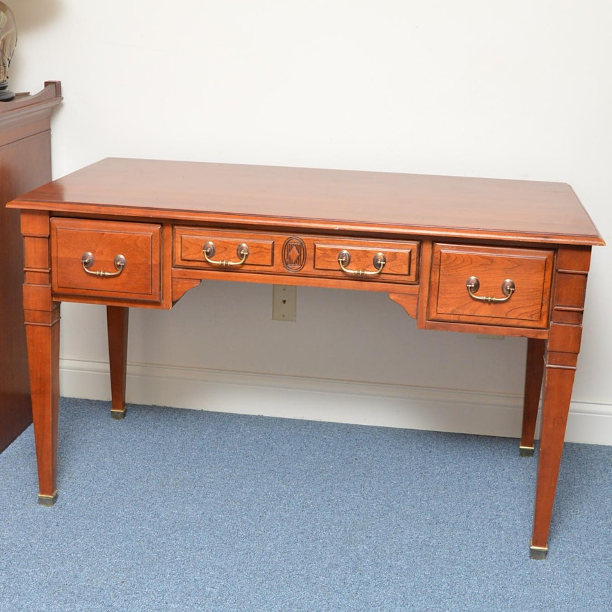 French Provincial Cherry Writing Desk by Harden Furniture