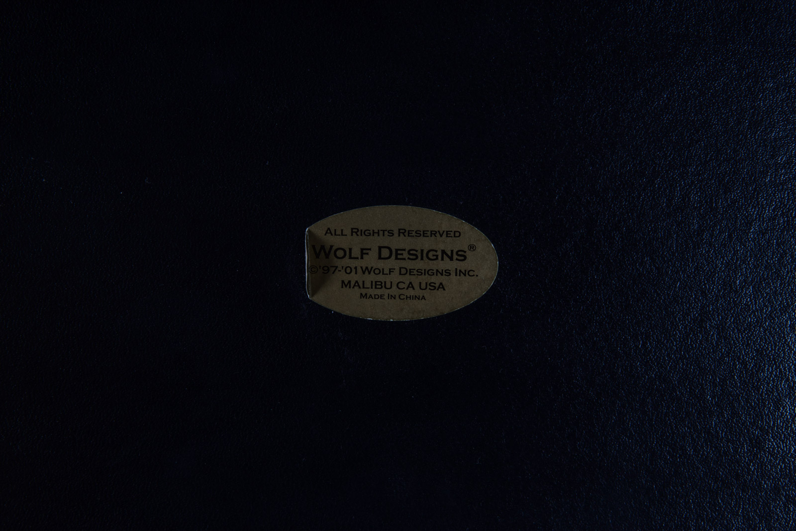 Wolf Design Leather and Glass Jewelry Box